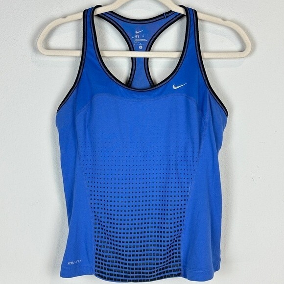 Nike Blue Racerback Athletic Tank Top L - Picture 1 of 8
